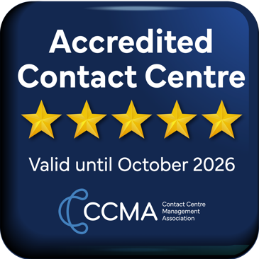 CCMA Accredited Contact Centre Award Badge