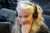Novuna National E-Commerce Manager, Elaine Keith, speaking to a customer on a headset