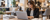 Retailer working on their website in the showroom